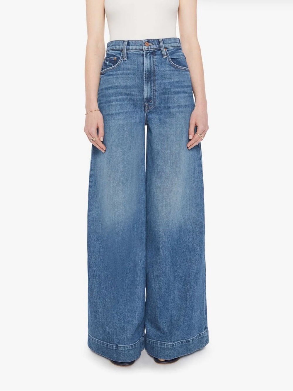 MOTHER High-Rise Wide Leg Jeans